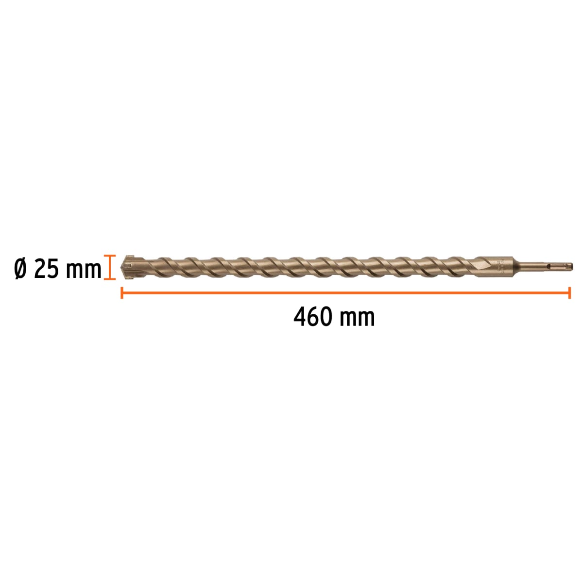 Broca SDS Plus 25 x 460 mm, Truper3