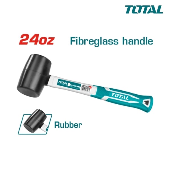Martillo de goma negro total 24OZ THT7624162