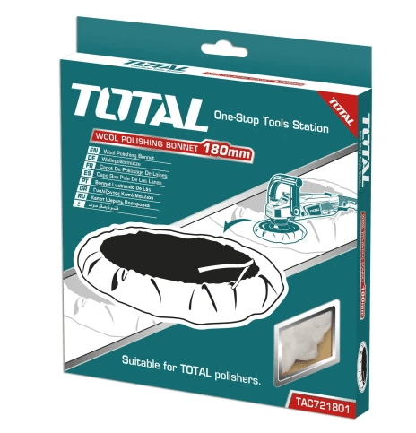 BONETE DE ALGODÓN PARA PULIDORA 180MM TOTAL / TAC7218011
