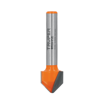 Broca para router, corte en «V», 1/2, Truper 114661