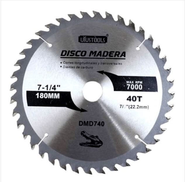 DISCO PARA MADERA 7 1/4