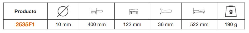 Extensión Magnético Flexible ERGO CAPACIDAD 1.0KG 10MM BAHCO2
