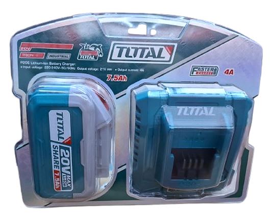 KIT DE CARGADOR + 01 BATERÍAS 7,5AMP TOTAL TFBCPK14173