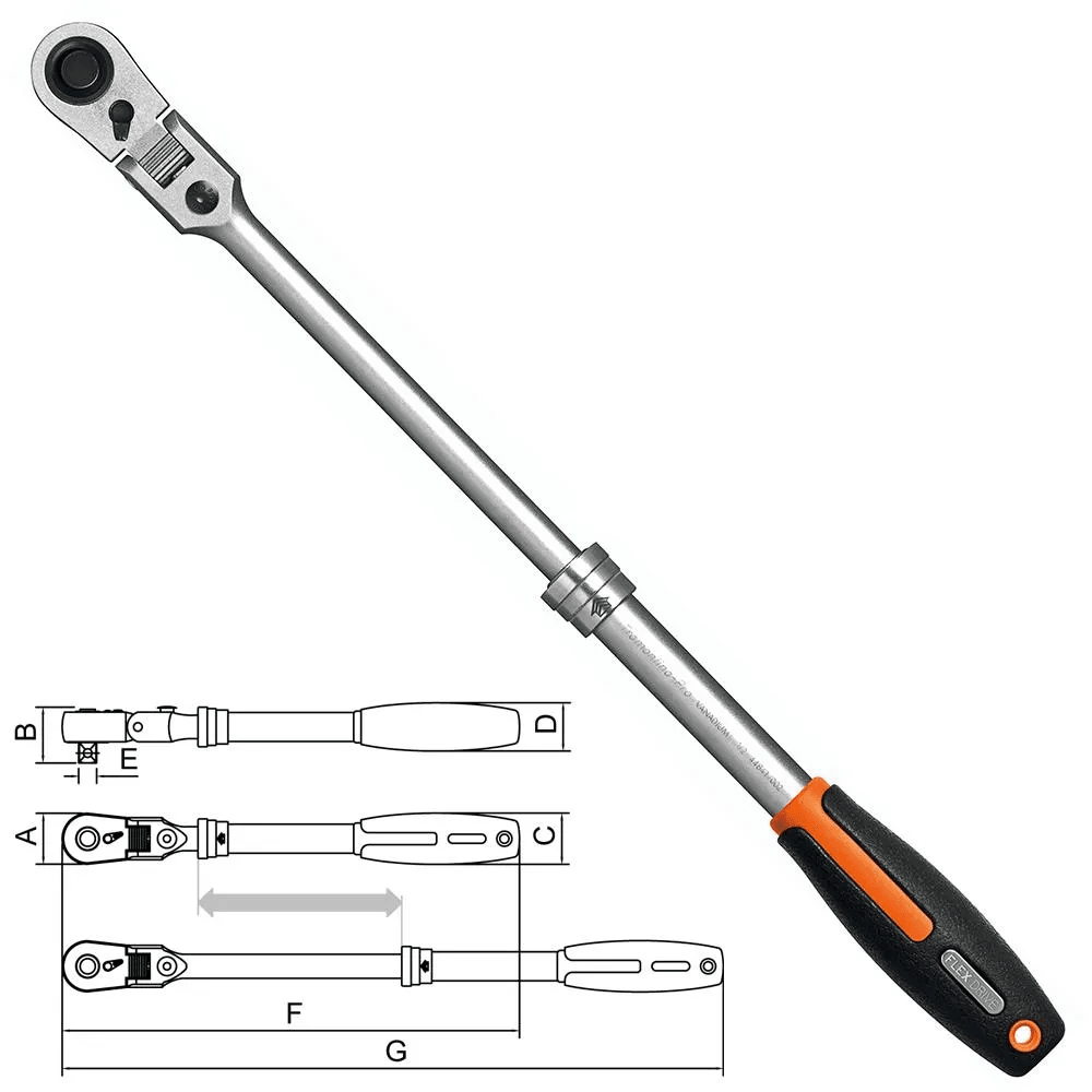 llave ratchet telescópico 12
