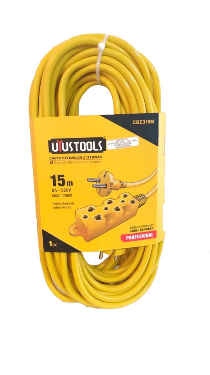 EXTENSIÓN 3 TOMAS 15 METROS CBE315M UYUSTOOLS1
