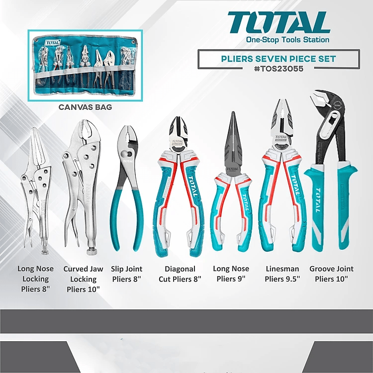 JUEGO DE ALICATES DE 7 PIEZAS - TOS230551