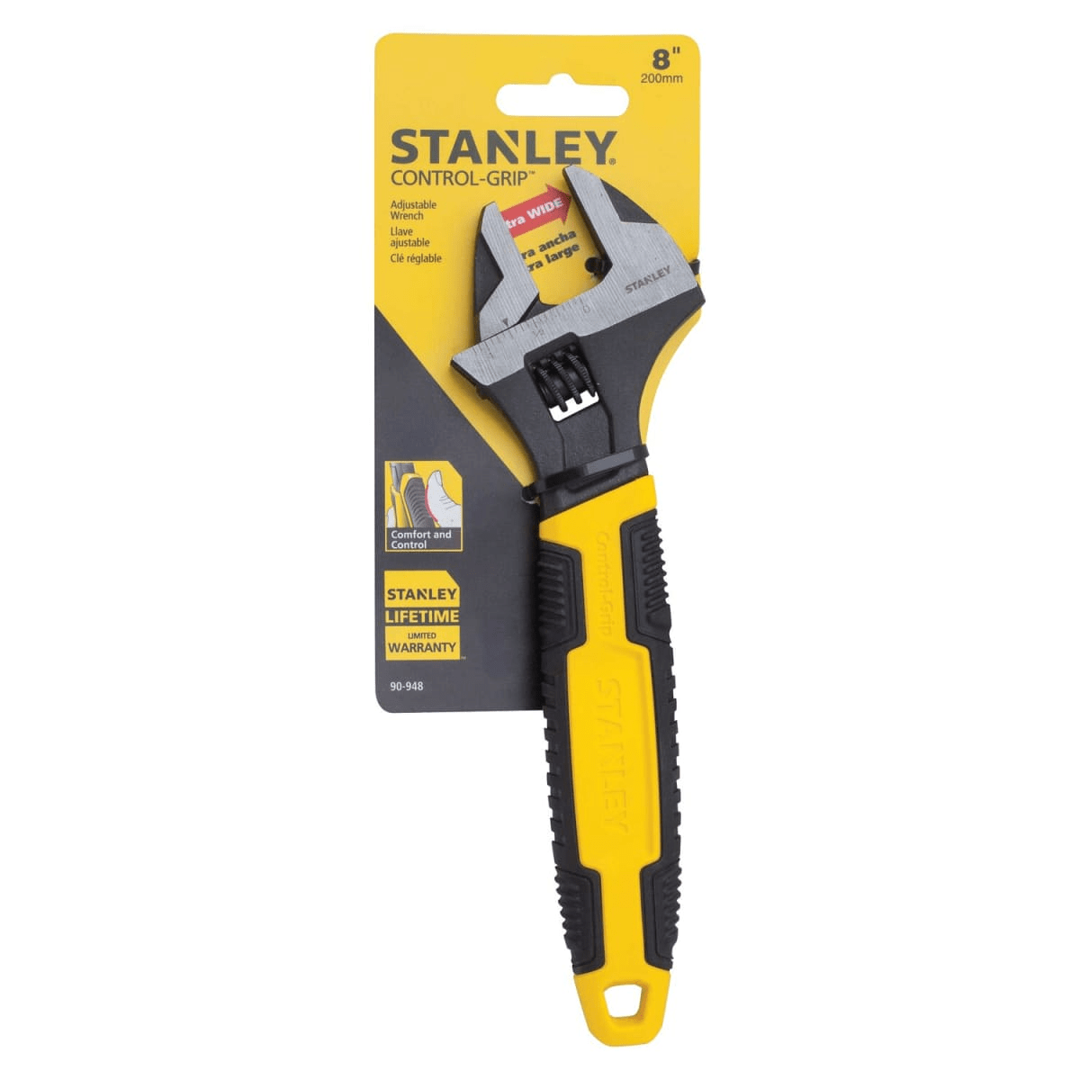 LLAVE AJUSTABLE MAXSTEEL 8” STANLEY / 90-9481