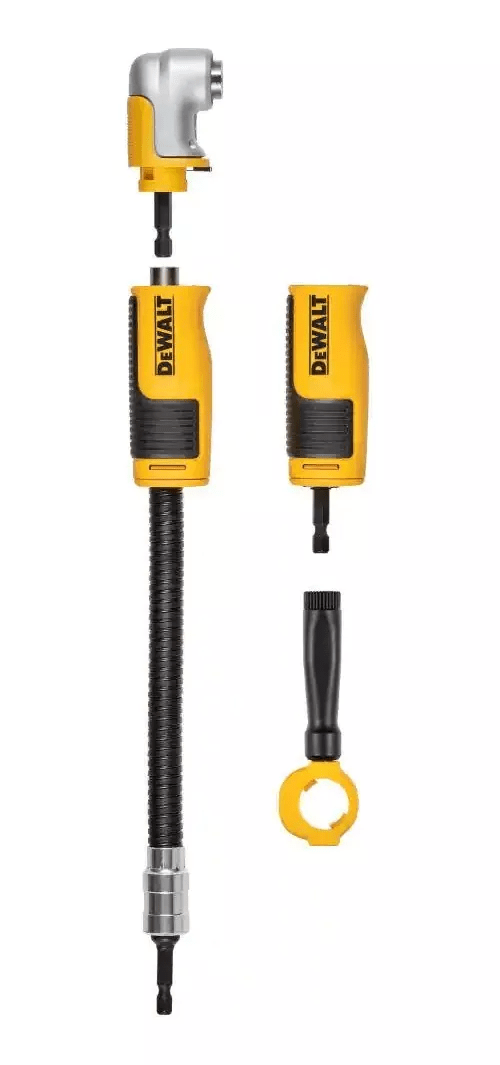 ADAPTADOR DE TALADRO EN ANGULO RECTO FLEXIBLE 4 EN 1 AMARILLO DEWALT / DWAMRASET-Y1