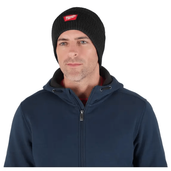 GORRO DE PUNTO ACANALADO NEGRO MILWAUKEE / M750B2