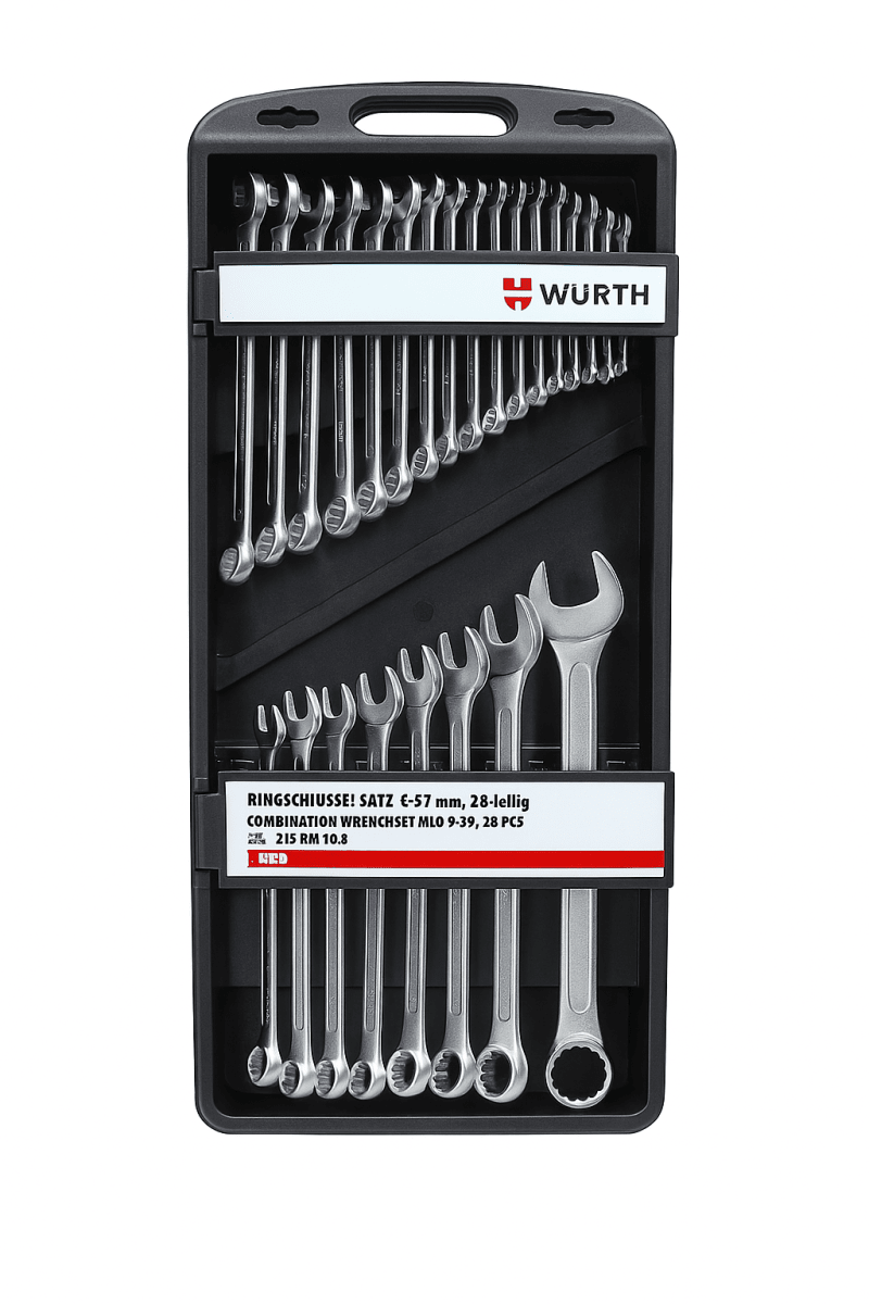 Kit Llaves Mixtas 25 pzas Red Stripe WURTH / 05754-101-9251