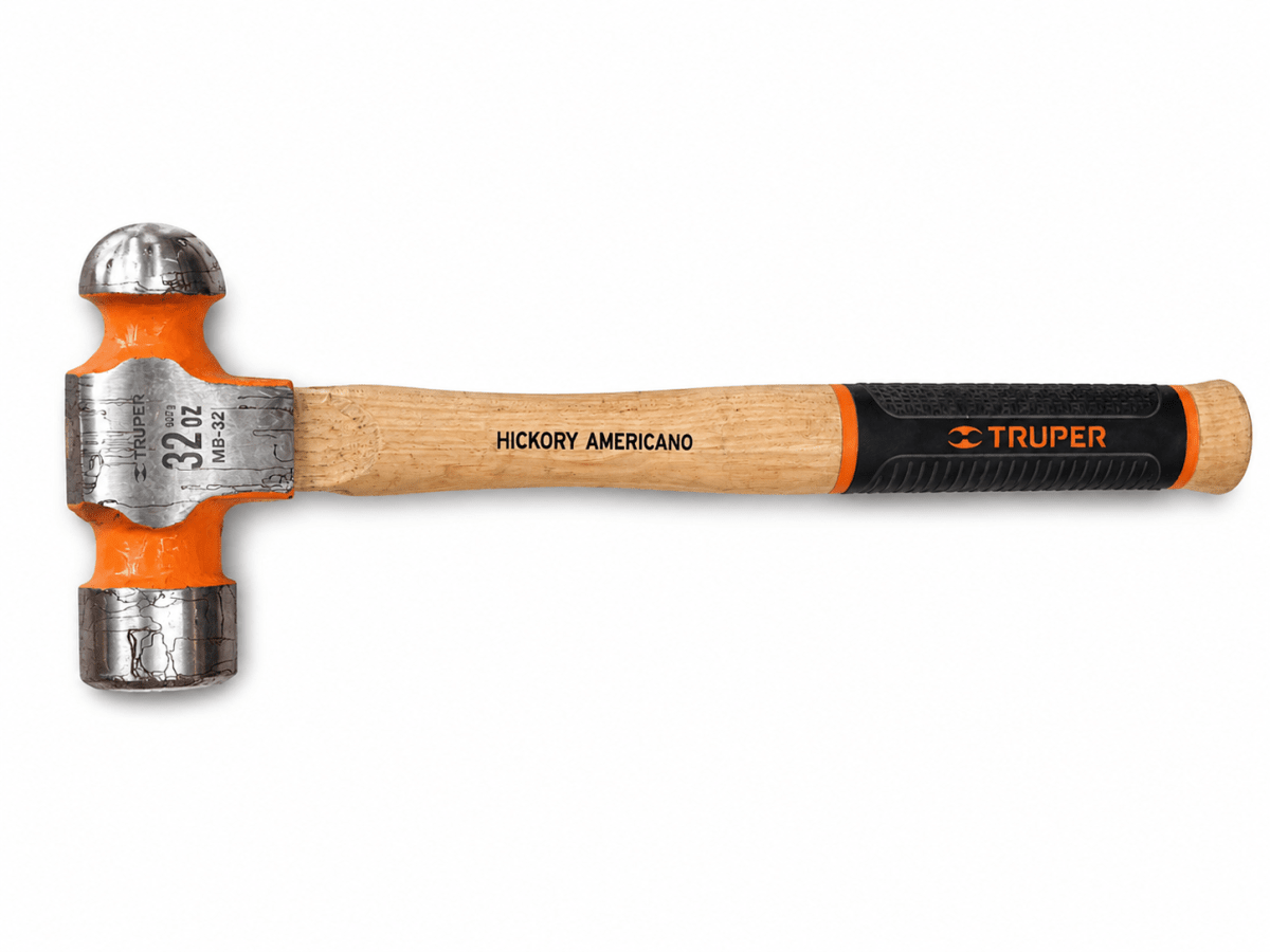 Martillo pulido de bola 32 oz mango hickory truper grip 16904-liqui1