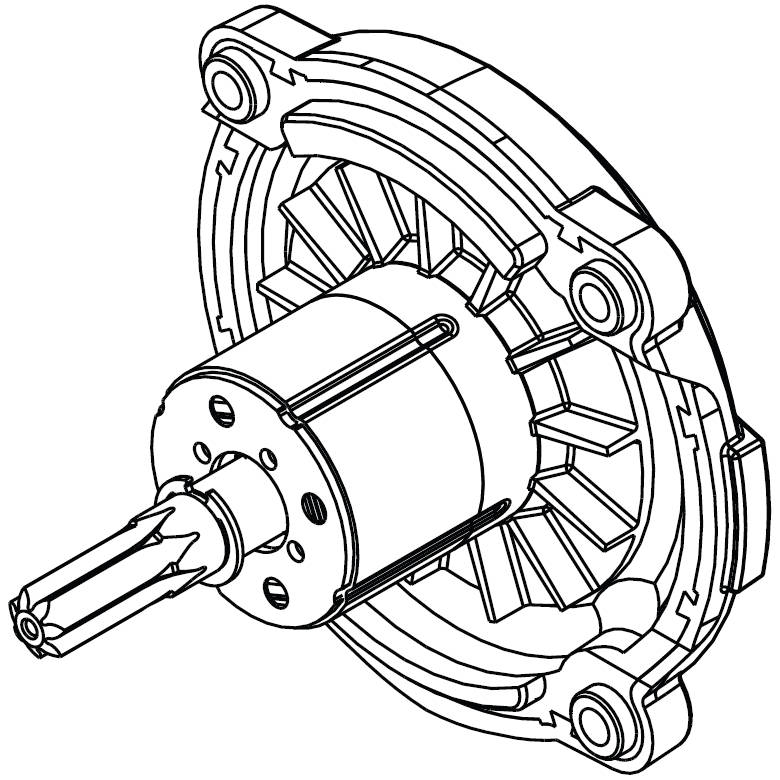 Conjunto de rotor Milwaukee 16-01-30405
