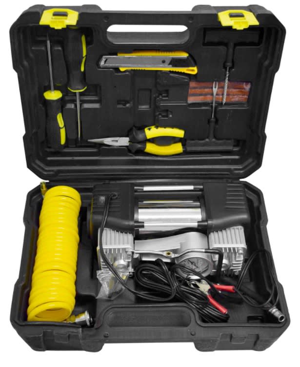 MINI COMPRESORA A BATERÍA DOBLE PISTÓN 300W CMM300U UYUSTOOLS6