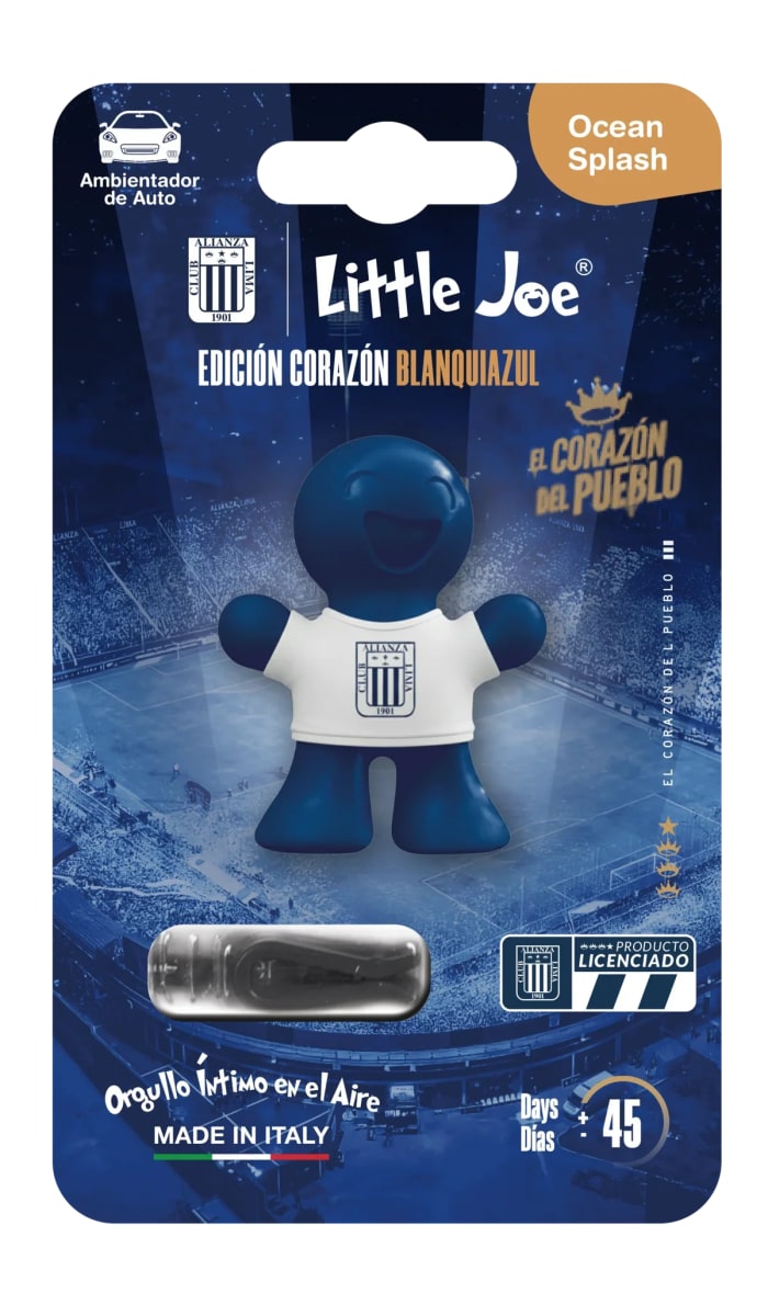 AROMATIZANTE PARA AUTO EDICION CORAZON BLANQUIAZUL OCEAN SPLASH LITTLE JOE / LJ0471