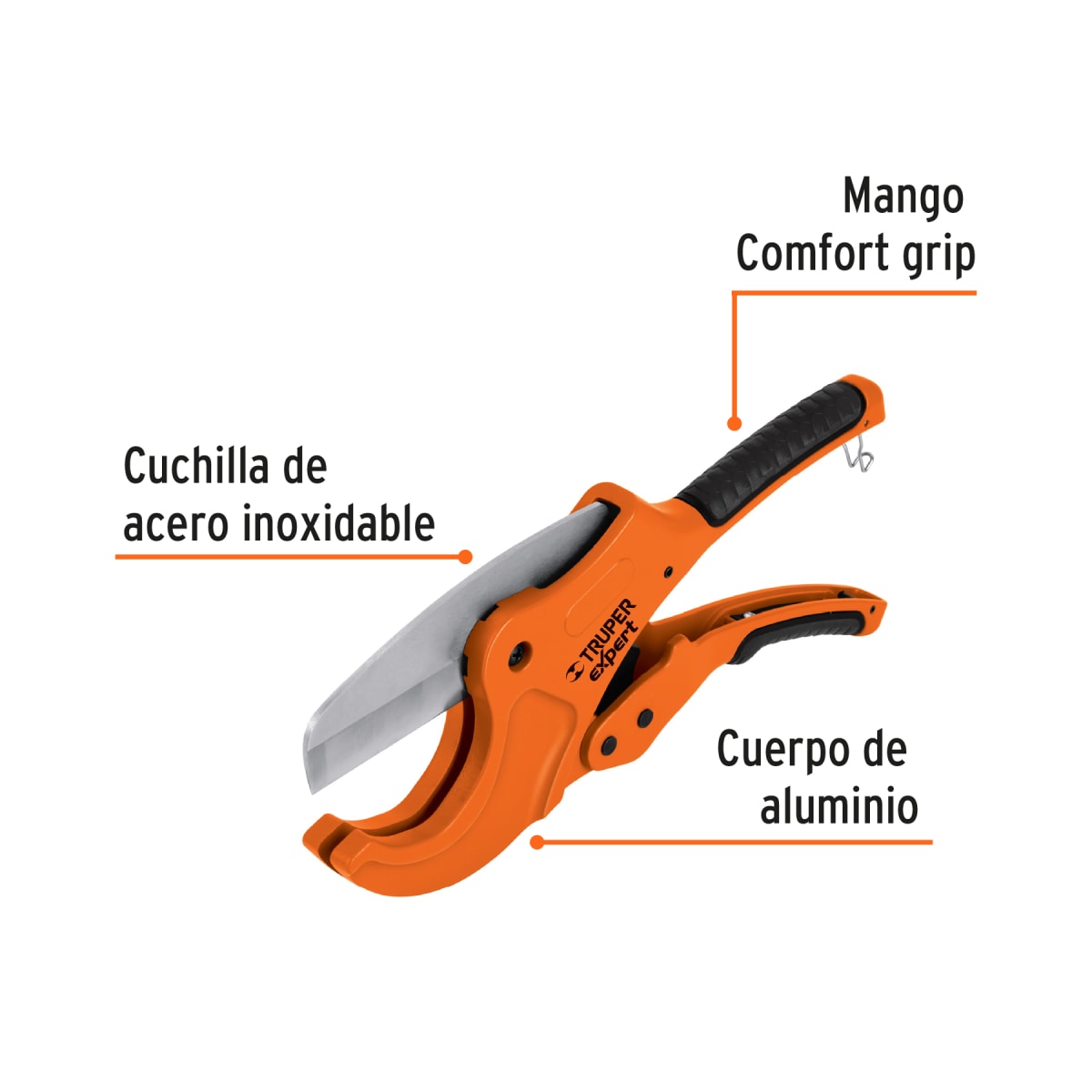 Cortador profesional tubo de plástico, corte 2-1/2