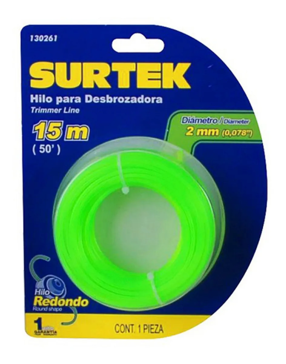 Nylon para desbrozadora en blíster 2mm x 15 mt Surtek1