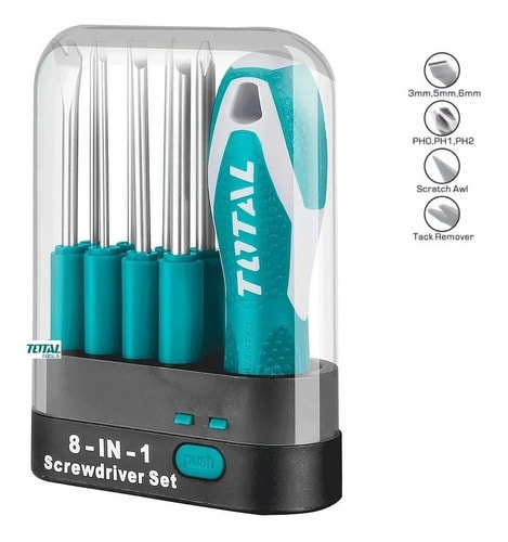 SET DE DESTORNILLADORES INTERCAMBIABLE 9 PCS TOTAL 2