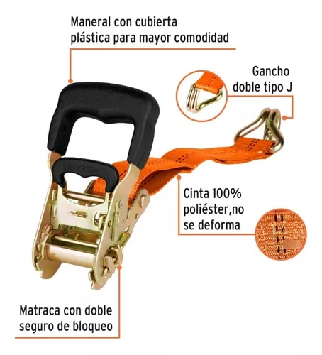 SUJETADORES CON MATRACA CARGA MÁXIMA 2250 KG TRUPER2