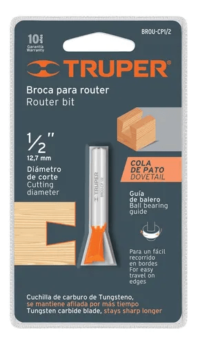 Fresa cola de pato diámetro 1/2