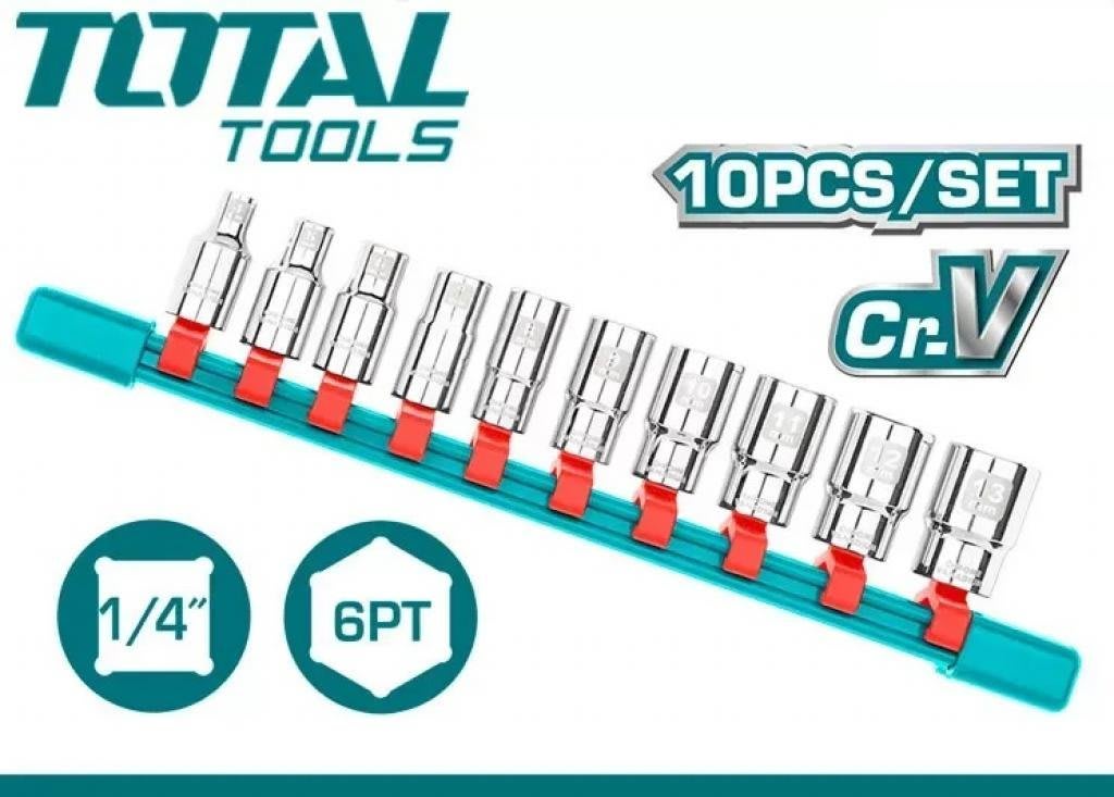 KIT SOCKET THT1411023 - 10PC 1/4