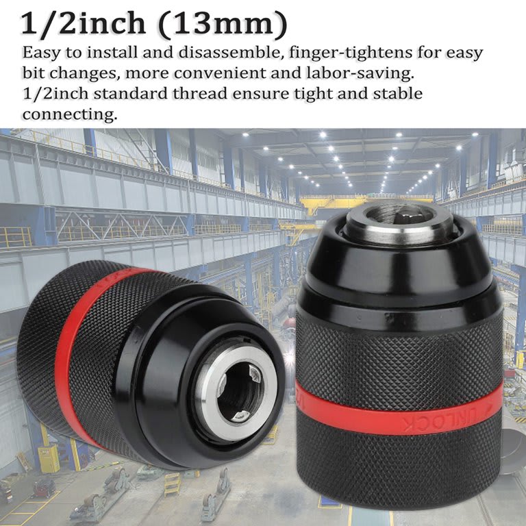 PORTA BROCAS CHUCK MANDRIL AUTOMATICO AUTOAJUSTABLE 1/2