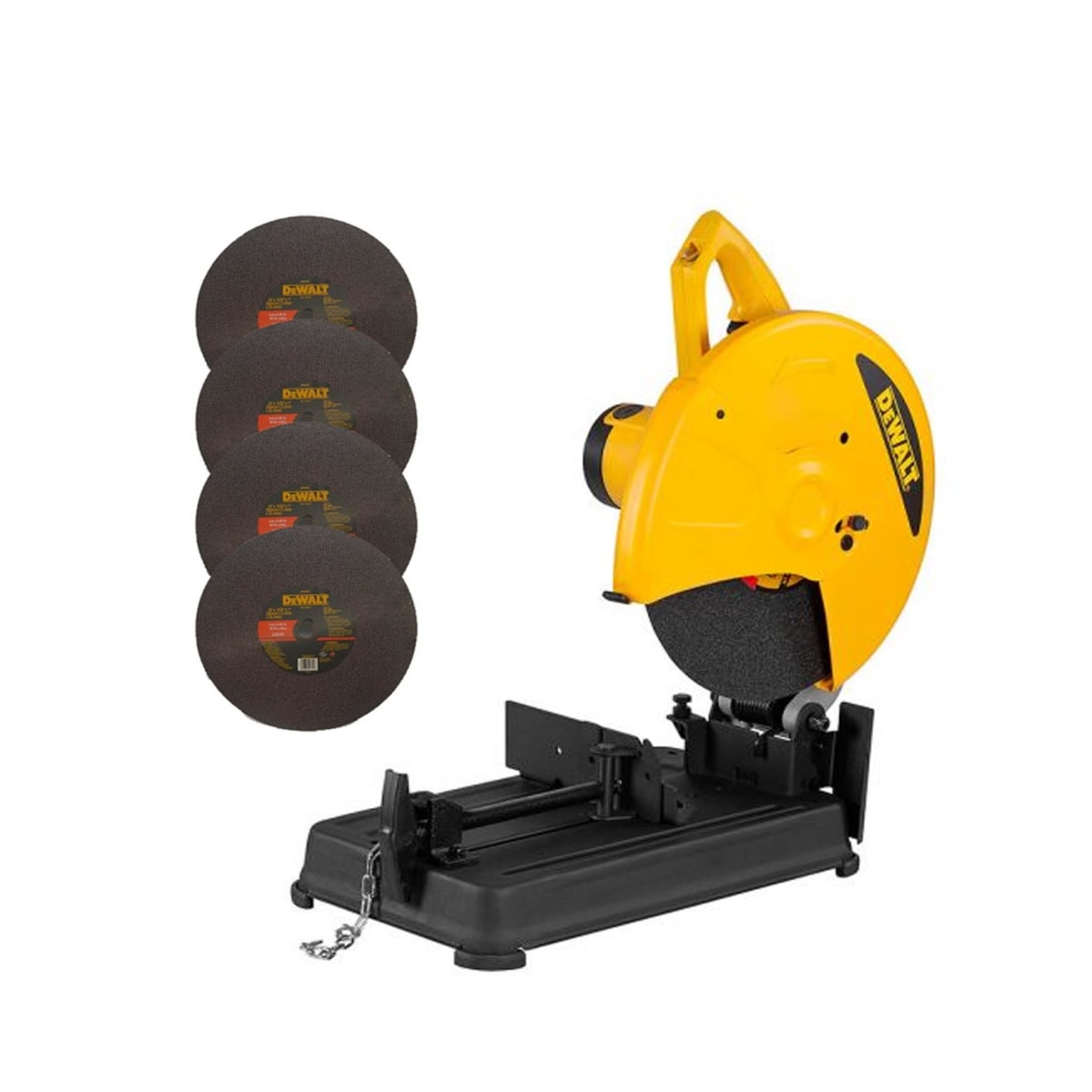 TRONZADORA DE METALES 14'' 2300 W. DEWALT D28730-B2 + 04 DISCOS 14 