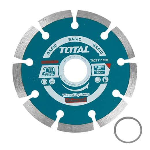 DISCO DE CORTE DIAMANTADO 110X20MMX7.5MM TOTAL TAC21111031
