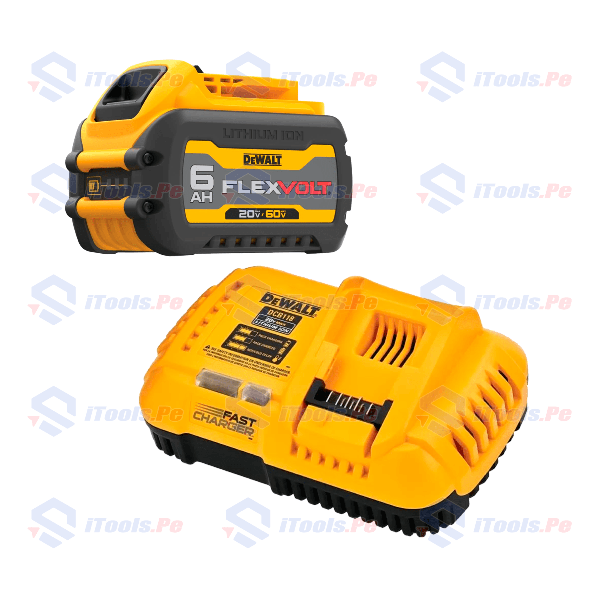 BATERÍA FLEXVOLT 6AH + CARGADOR RÁPIDO DEWALT1