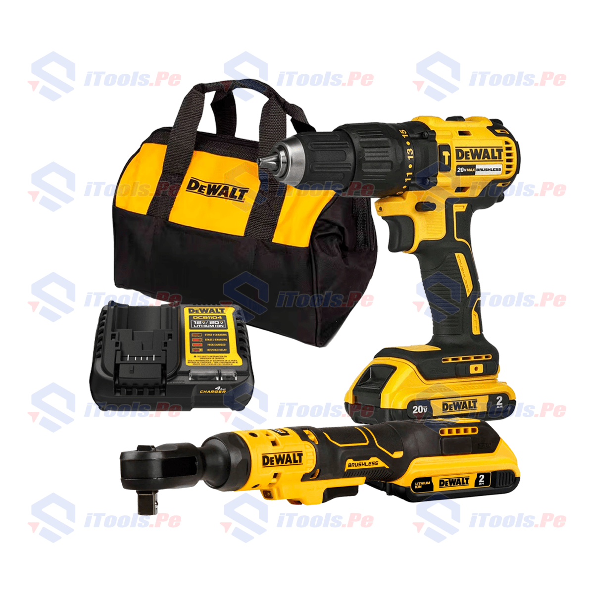 Taladro percutor 1/2'' 20v xr / dcd778d2 + Rachet 1/2