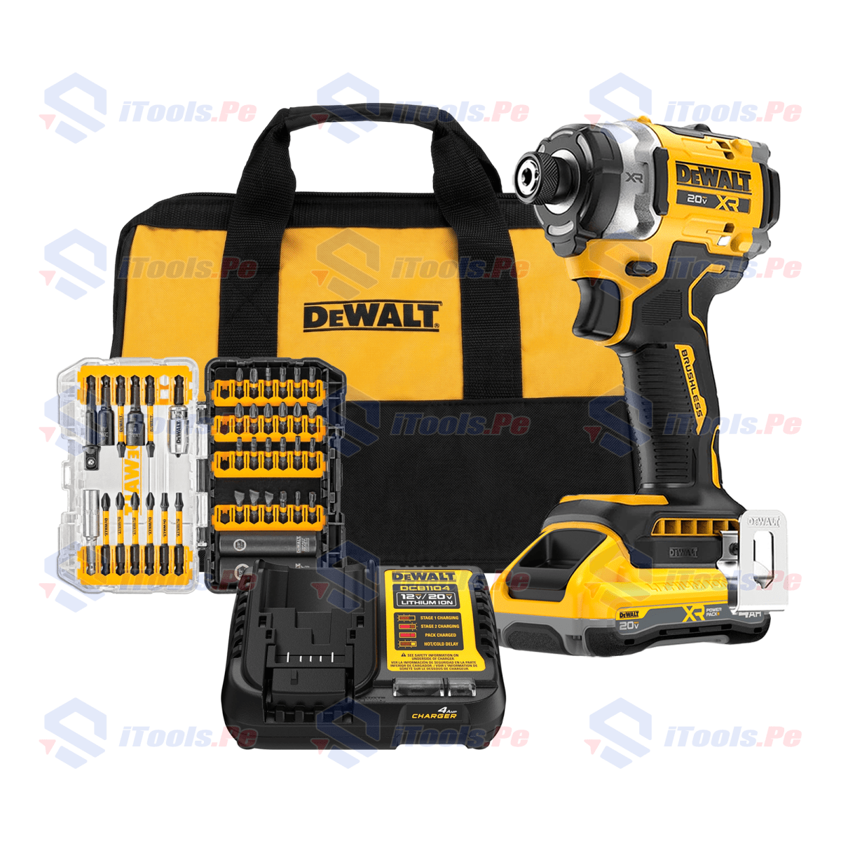 KIT DESTORNILLADOR DE IMPACTO DCF860 DEWALT1