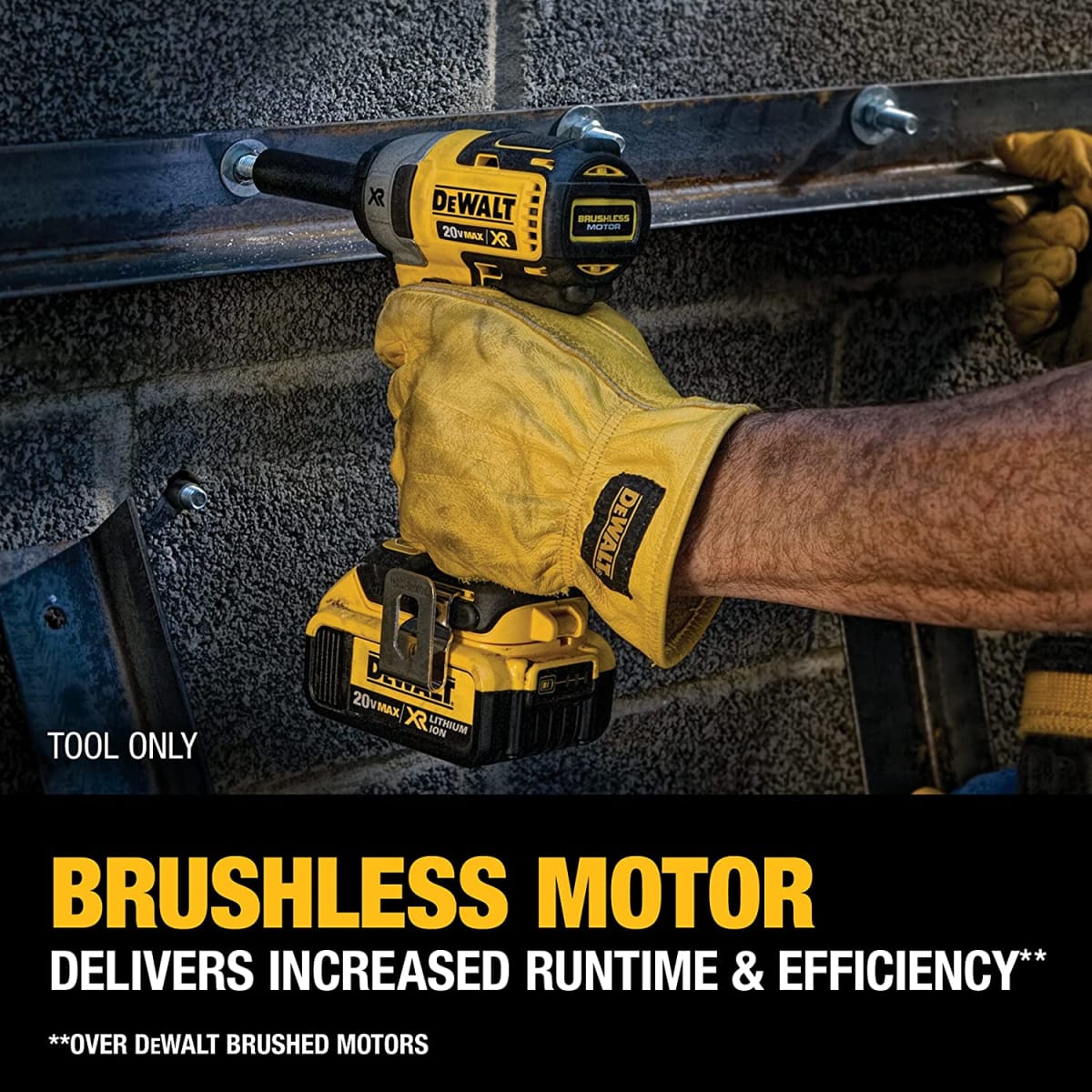 LLAVE DE IMPACTO INALÁMBRICA 20V MÁX XR BRUSHLESS 3/8'' DEWALT DCF890B2