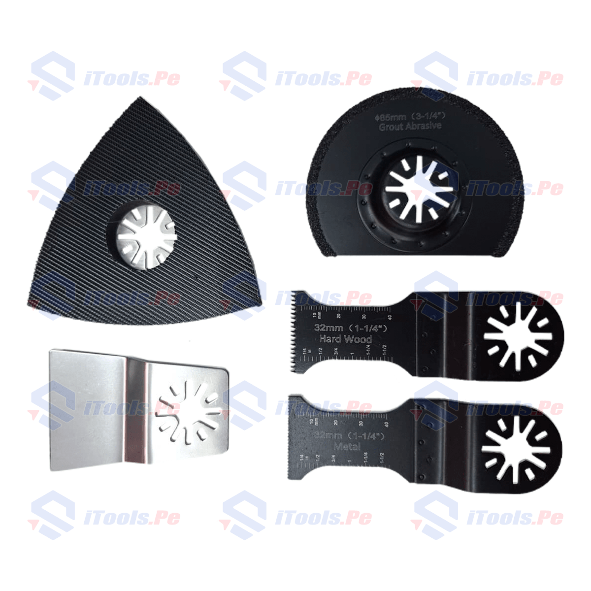 KIT MULTIHERRAMIENTAS SIERRA OSCILANTE INALAMBRICO 20V 4AH 400W DONGCHENG / DCMD20EM4