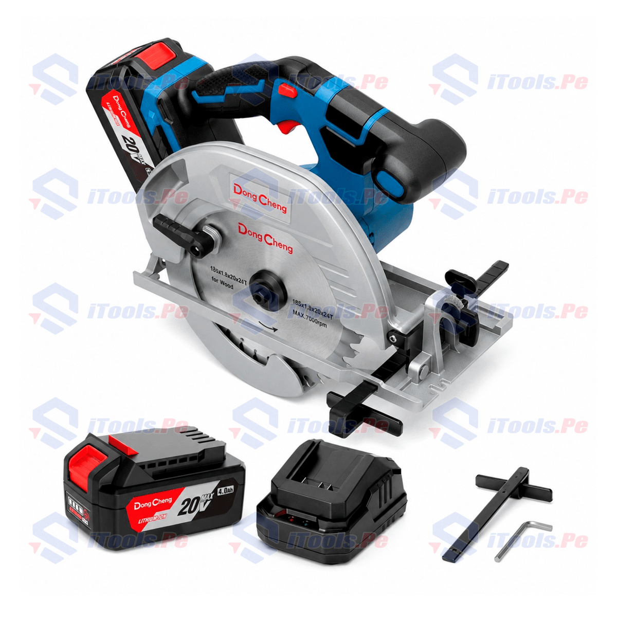 Sierra circular inalambrica 20v 185mm Dongcheng dcmy02-1857
