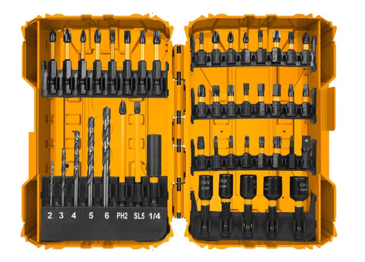 JUEGO DE PUNTAS DE DESTORNILLADOR DE 45 PIEZAS DE INGCO AKDL245021