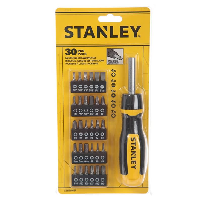 Desarmador con Rachet Multipuntas 30 Piezas Stanley STHT600842
