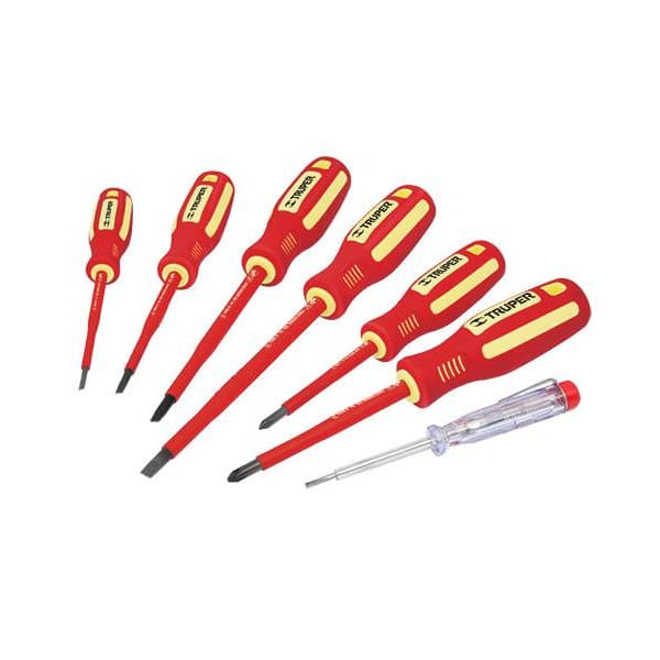 JUEGO 7 DESARMADORES DIELÉCTRICOS 1000V 14196 TRUPER1