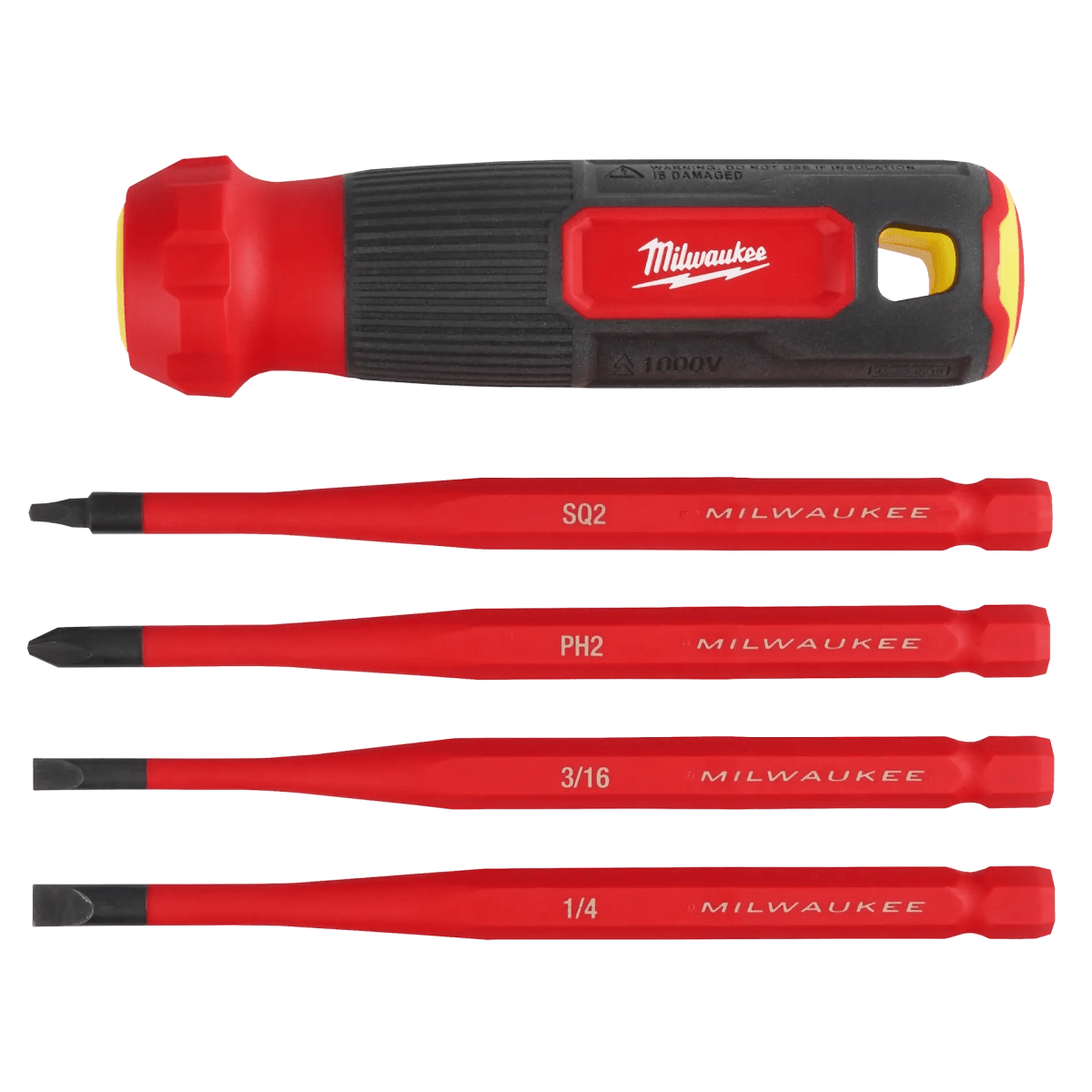 Juego de 4 Puntas Intercambiables Aisladas a 1,000 V /48-22-2216 MILWAUKEE1