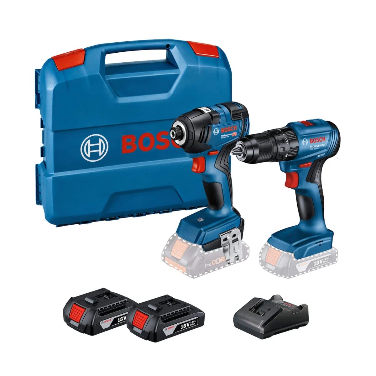 KIT COMBINADO BRUSHLESS GSB 185 LI + GDR 18V-200 CON MALETA BOSCH / 06019J21E03