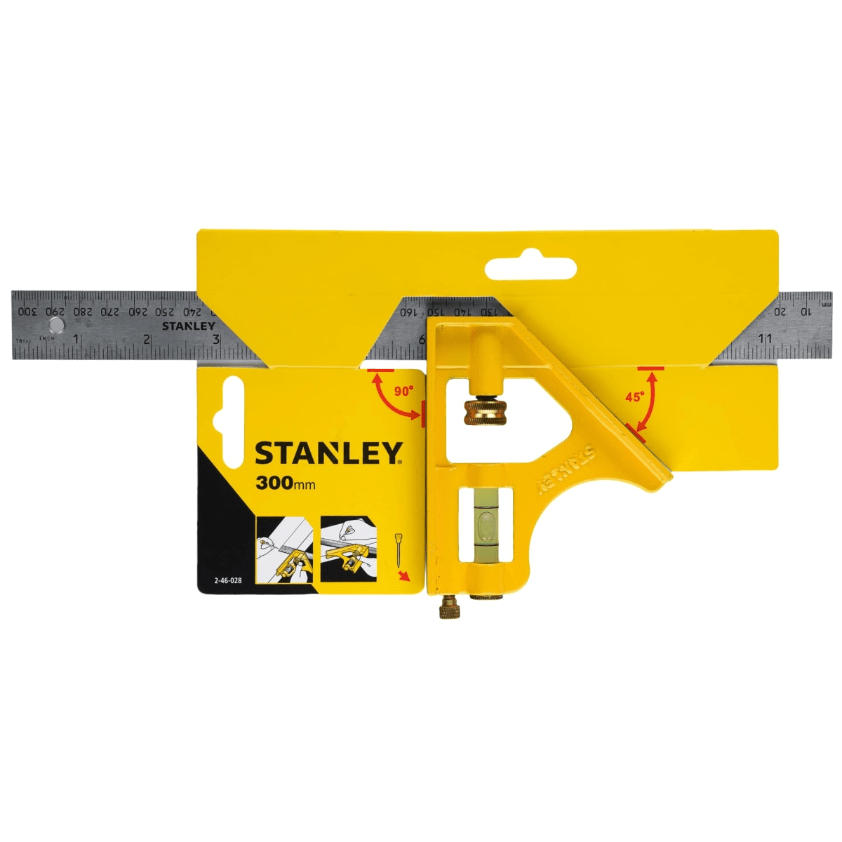 ESCUADRA DE COMBINACION 12” STANLEY / 46-0281