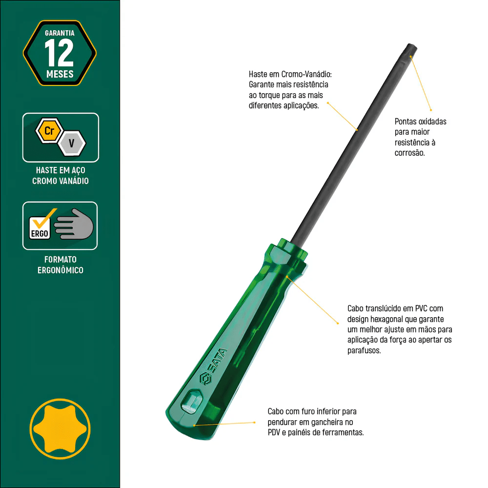 Juego de Llaves Rectas Maxtork 6 Pzs SATA - ST08042L2