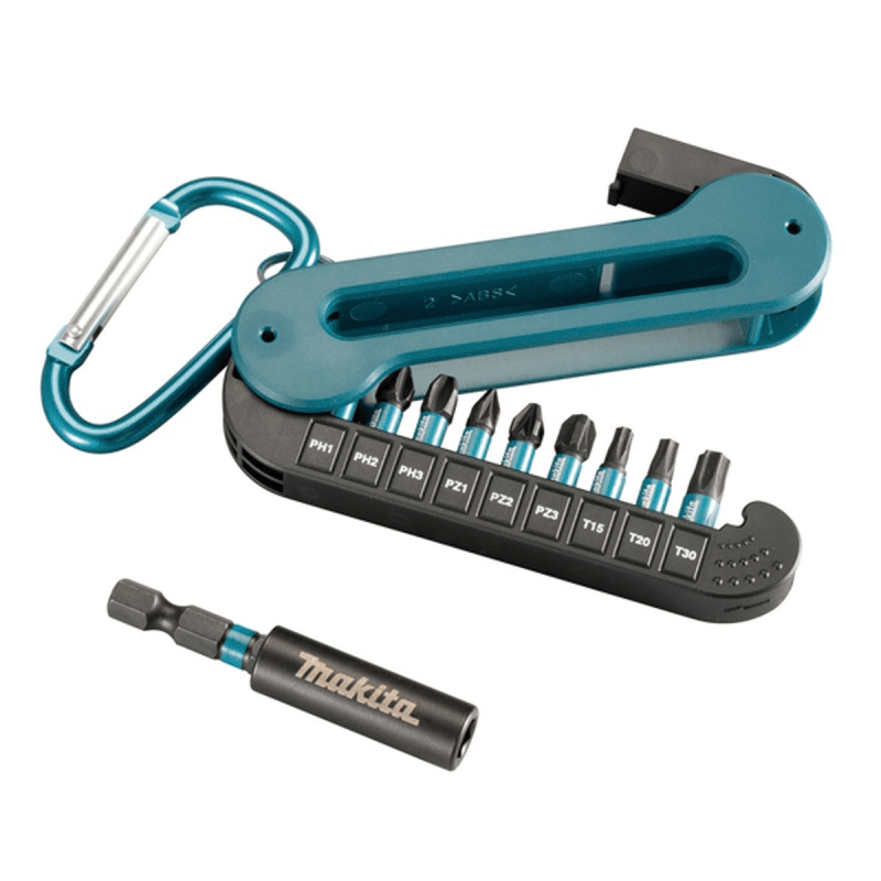 Set de Puntas 10 piezas + Porta Punta Magnético Makita / E-120051