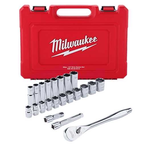 JUEGO DE DADOS Y RATCHET DE 1/2