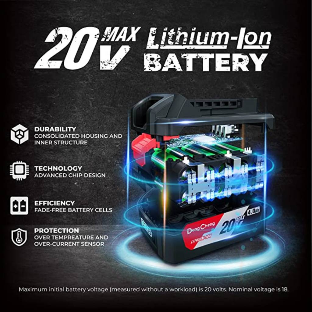 ATORNILLADOR DE IMPACTO 20V 5AH 1/4 DONG CHENG  DCPL03-14FK3