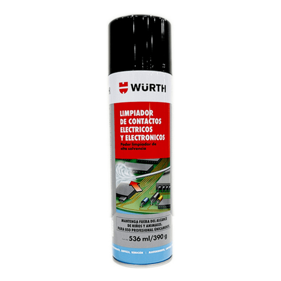 LIMPIADOR DE CONTACTOS ELECTRICOS 536 ML WURTH / 08939611