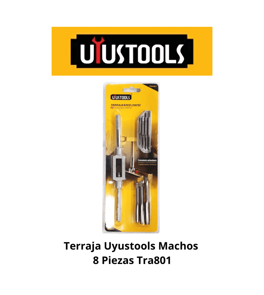Terraja Machos 8 Piezas Uyustools - TRA8011