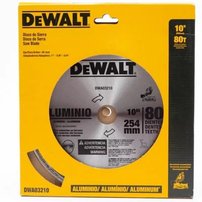 DISCO DE SIERRA PARA ALUMINIO 10