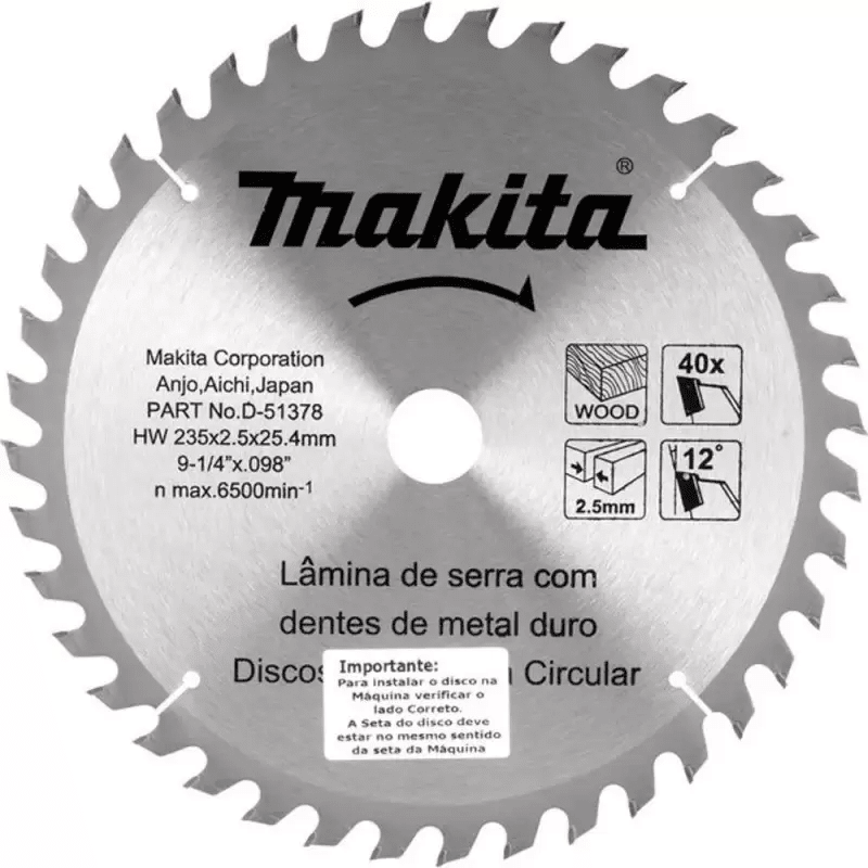 Disco de sierra para madera (9-1/4x1