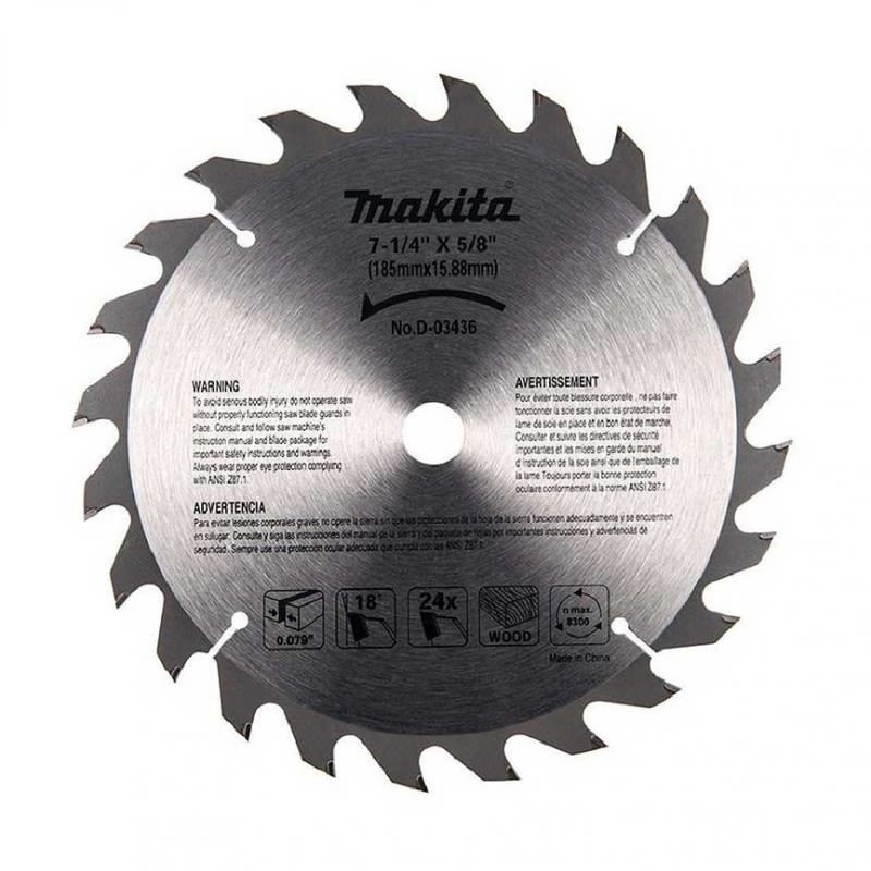 DISCO PARA SIERRA 7 1/4 X 24 MAKITA D034361