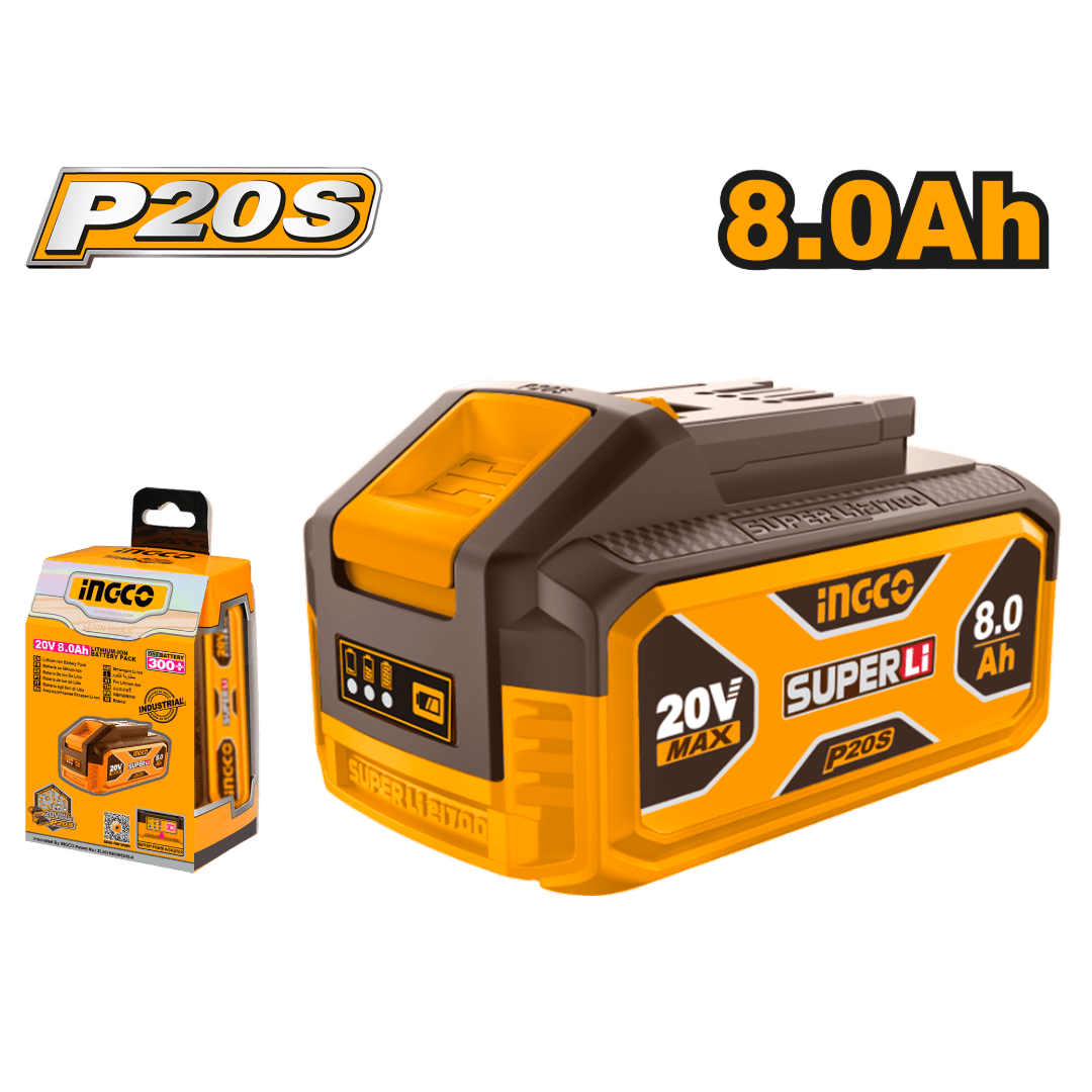 BATERIA LITIO 20V 8.0AH INGCO - FBLI21081