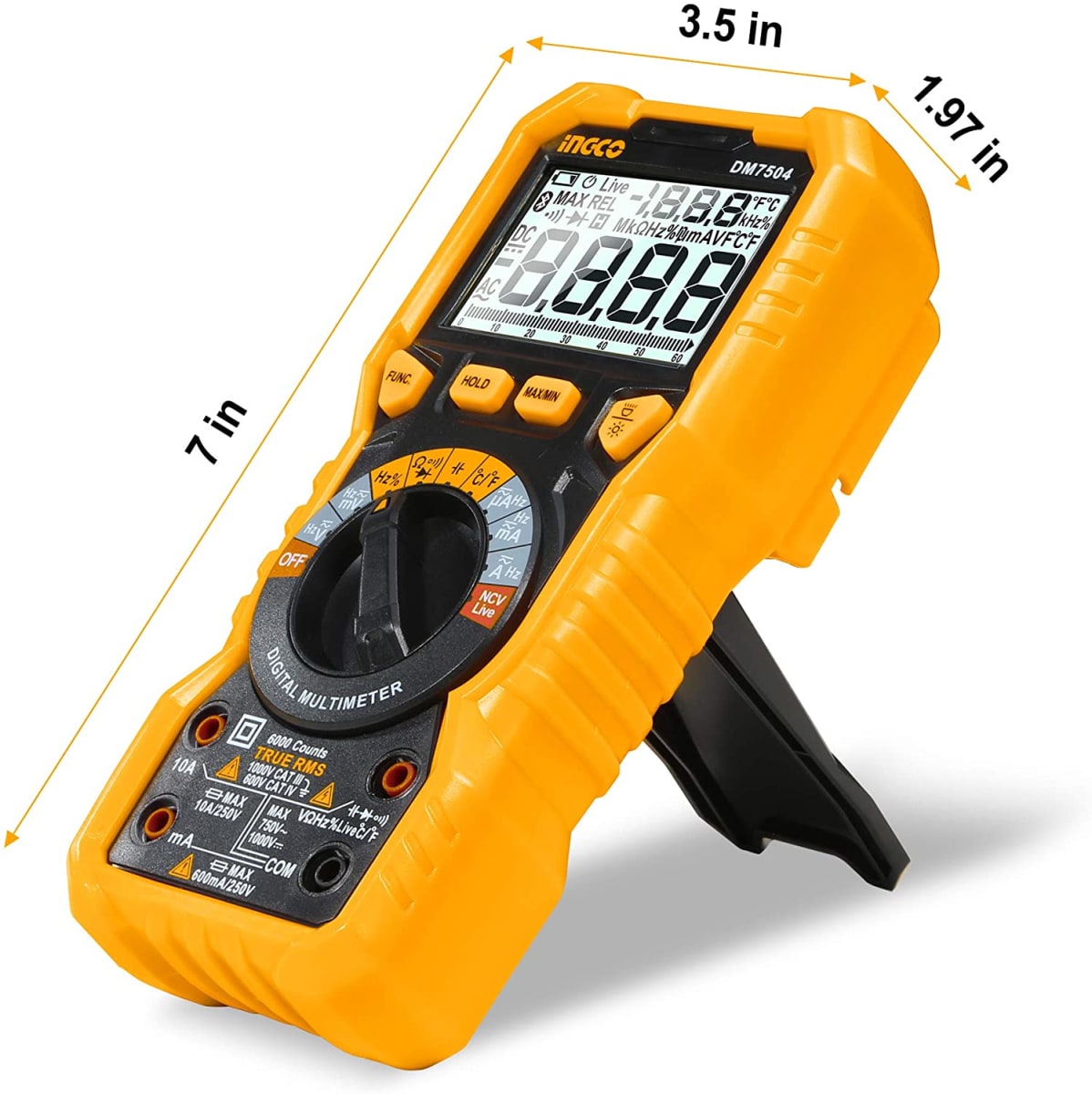 MULTIMETRO DIGITAL DM7504 INGCO8